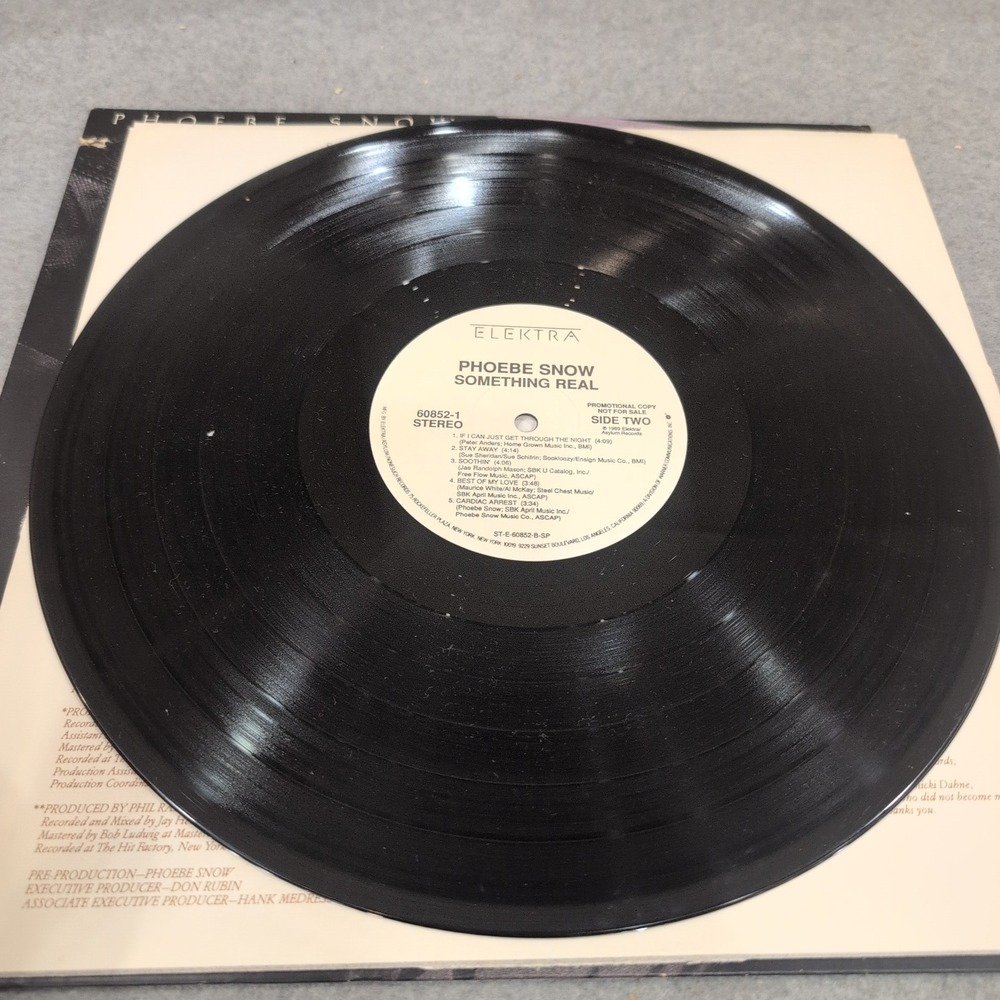 Phoebe Snow Something Real Vinyl LP 1989 Promo DMM Audiophile 60852-1 VG - Picture 7 of 8